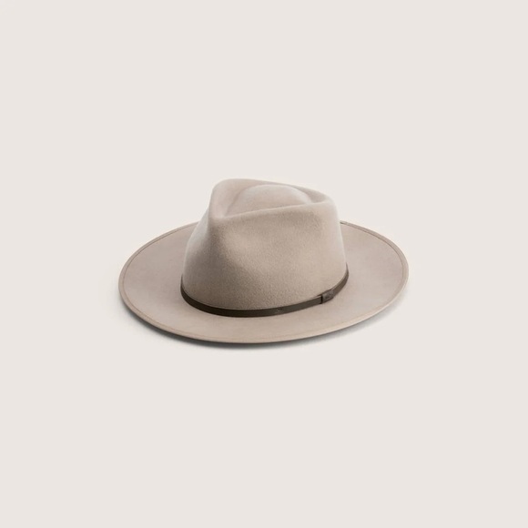 NWT WILL + BEAR Calloway Fawn Felt Fedora Hat M